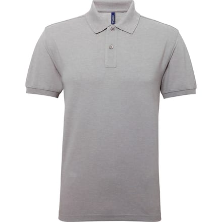 Asquith & Fox Heren Poloshirt met korte mouwen Prestatiemengsel (Heide Grijs)