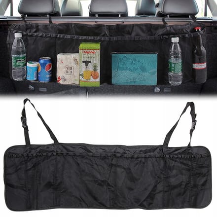Merkloze Auto Organizer & Stoelbeschermer voor Kofferbak