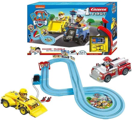 Carrera FIRST Racebaan - FIRST PAW Patrol - On the Double - Chase vs. Rubble - 2,9m