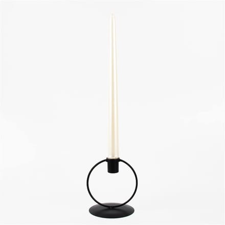 Kaarsenhouder Decoratie - Woonaccessoire - Sfeer Creëren - Creatief Design - 300 Gram - Lichtgrijs