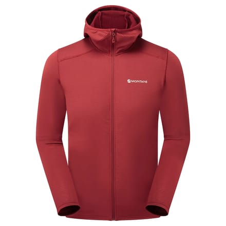 Montane Protium Lite Fleece Met Volledige Rits Rood M Man
