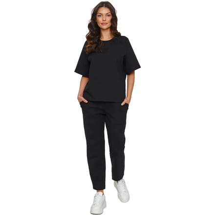 T-shirt en broekset voor dames Makadamia