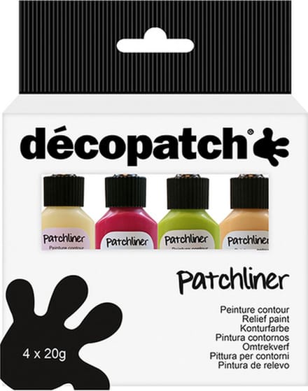 Patchliner reliëfverf set van 4 Christmas