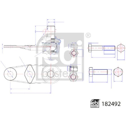 Draagarmverbinding / draagarmpen FEBI BILSTEIN 182492