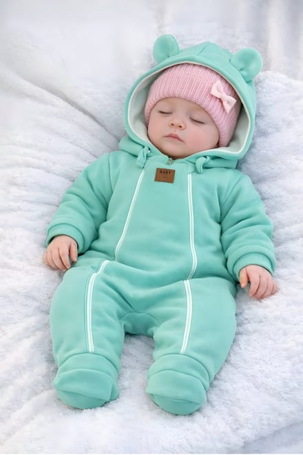 Dartomik - Baby - Dwuwarstwige Jumpsuit - 56 - Mint