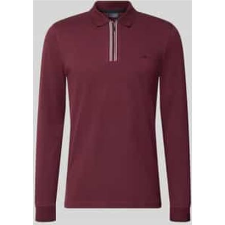 slim fit poloshirt met rits