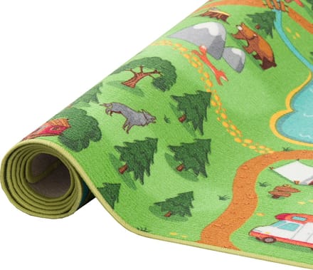 Snapstyle Vloerkleed Kinderen spelen Camping