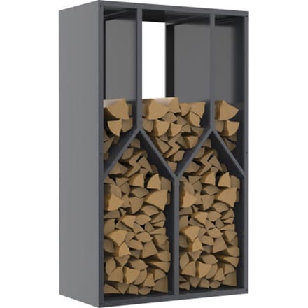 Westmann Castra B - Houtopslag Houtrek 95x50x160 cm - Antraciet