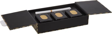 J-Line geurstokjes Midnight Deluxe - Sapphire Amber Tea - zwart/goud - doos van 3