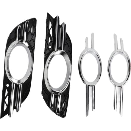2 STuks Voor Mistlamp Grille Cover Trim 2118850922 Vervanging voor E320 E350 E550 2007?2009 gray
