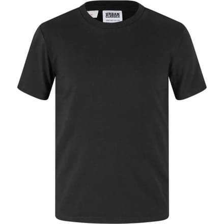 Urban Classics - Stretch Jersey Kinder Tshirt - Kids 134/140 - Zwart