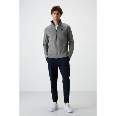 Heren Katoenmix Zip Sweater en Broek Set