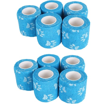 10 stuks Pen Machine Grip Tape 5cm Breed Pootafdruk Patroon Antislip Zelfklevend Elastisch Pen Machine blue