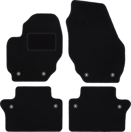 Zwarte veloursmatten voor: Volvo S80 II sedan (2010-2017)