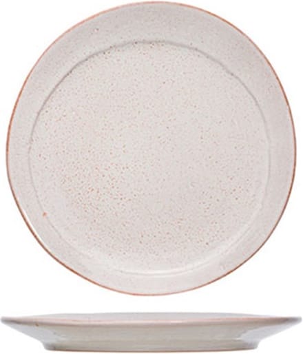 Cosy & Trendy Eleonora Pink Dessertbord Ø22cm - Set van 2 stuks - Rozig