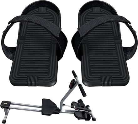 Roeipedalen - Voetlussen - Cardio Training - Verstelbare Stabiliteit - 115 x 26 cm - Zwart