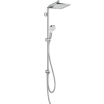 Hansgrohe Crometta e Croma e - 240 - 1jet - showerpipe reno - met ecosmart - hoogglans chroom