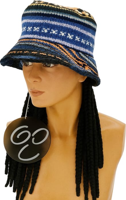 Reggae pet met dreadlocks / Rasta Hoed met Nepdreadlocks – Geweven Stof – One Size – Unisex