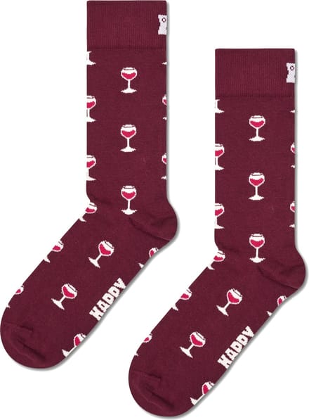 Happy Socks Sokken Wine - Maat 41-46 - Heren - Halfhoge sokken