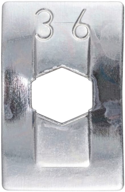 Wurth - Gebogen verenstaal moer - Veermoer, type 1 Plat model x 100 st