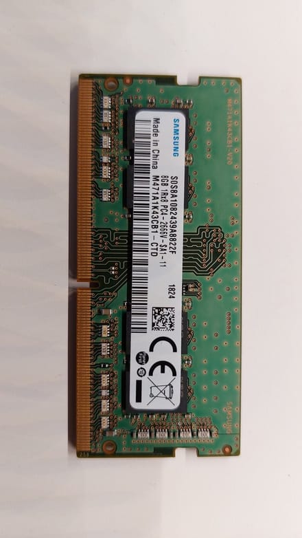 samsung 8GB 1Rx8 pc4-2666V-SA1-11 s0dimm M471A1K43CB1-CTD ddr4
