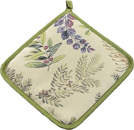 Pannenlap - Gobelinstof - Green Leaves - Groene Bladeren