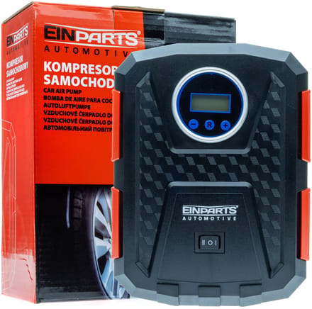 Einparts Autocompressor 12V Voor Banden 10 Bar 150 Psi Met Lcd-Drukmeter