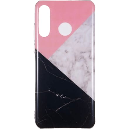 Mocaa Huawei P30 Lite Gemeleerd Marmer Hoesje Meerkleurig