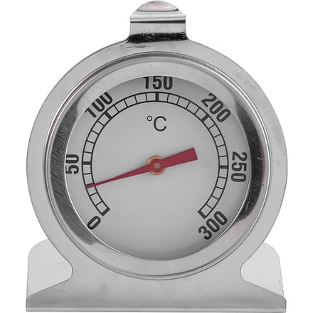 1 thermomètre de four en acier inoxydable, outil de mesure de la température de cuisson de cuisine gray