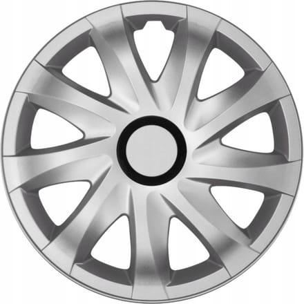 NRM - wieldoppen 14" - zilver - set van 4 stuks - ABS / Duurzaam / Resistant