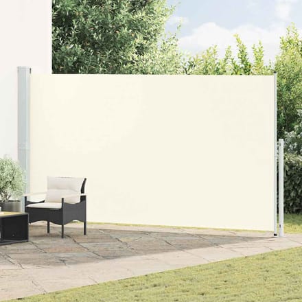 vidaXL Tuinscherm uittrekbaar 200x514 cm crème