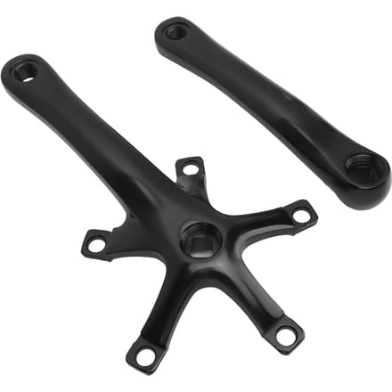 Fiets Crankstel Sterke Structuur 165mm Crankstel Set Aluminiumlegering Crankarm Set voor Reizen black