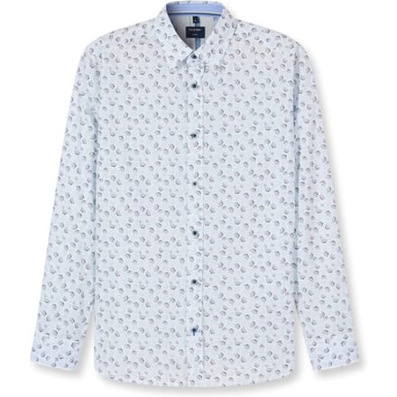 OLYMP Casual Overhemd, Regular Fit, Kent, Wit