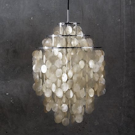 VERPAN hanglamp Fun 1DM, chroomkleurig, parelmoer