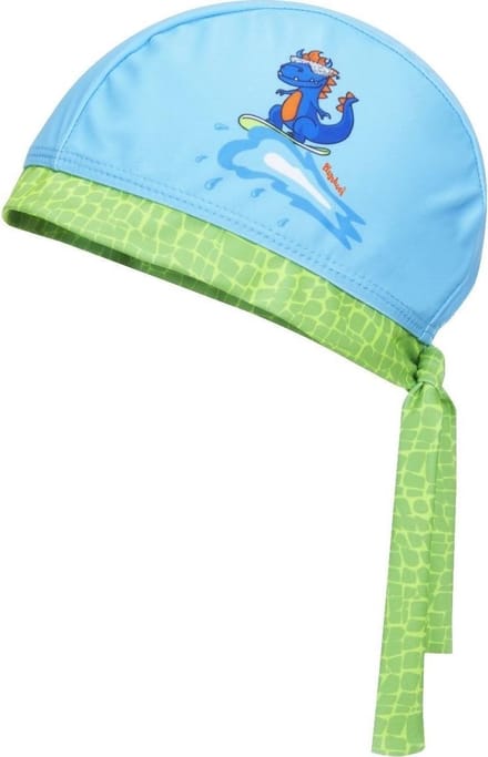 Playshoes - Badmuts - Dino - Jongens - Polyester - Blauw/groen 53 Cm - UV Bescherming - 5-6 Jaar