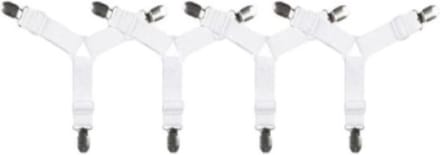 Go Go Gadget - Bedlaken Spanners - Dekbedlaken Aanspanner Clips - 1 set van 4 stuks - Wit
