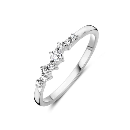 Gerhodineerd Zilver Ring Met Zirkonia 1339019