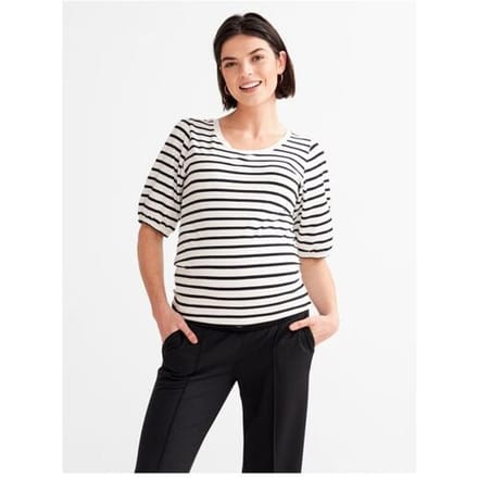 Prénatal zwangerschapsshirt Ivoor Wit L Dames