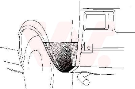 Van Wezel - ACHTER SCHERM VOOR VW GOLF I 1976-1983 ARC716197VWAN