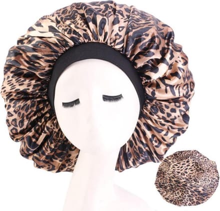 Cabantis Bonnet Satijn - Polyester XXL|Slaapmuts Satijn|Hoofddeksel|Unisex|Luipaard-print