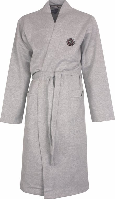 MEQ Heren Badjas - Ochtendjas - Kimono - Grijs - Maat M