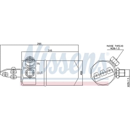 Droger, airconditioningsysteem NISSENS 95194