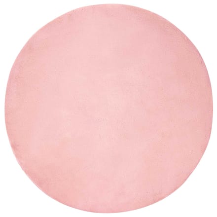 vidaXL Antislip vloerkleed van imitatie konijnenbont OLITE Roze