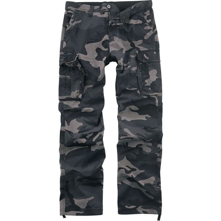 Vintage Industries Cargobroek - Reef Pants - M tot XXL - voor Mannen - dark camo