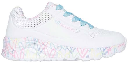 Skechers UNO LITE Meisjes Sneakers - Wit