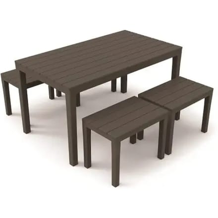 Tuinset tafel met 4 banken Wilsa Garden Samoa