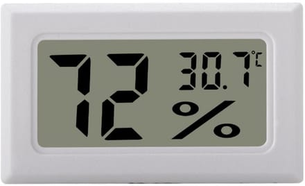 Digitale Mini LCD Hygrometer Thermometer Wit voor Binnen