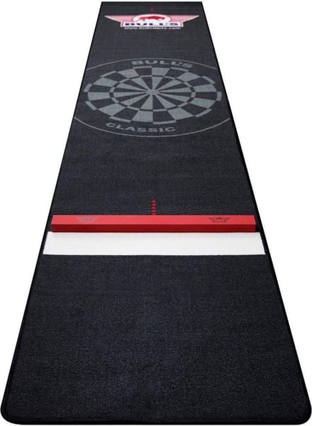 Bull's Carpet Dartmat + Oche 300x90cm - Black