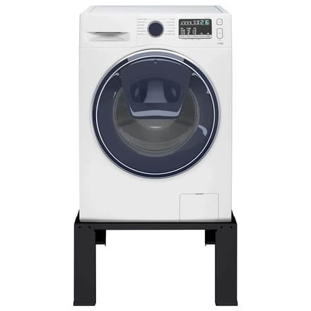 vidaXL - Wasmachine - voet - Zwart - 64 - x - 55 - x - 32,5 - cm - Staal
