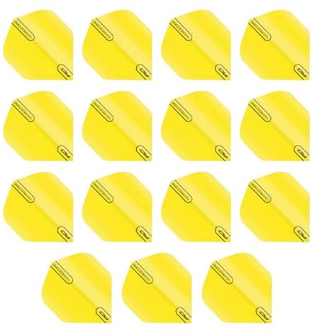 Extra dikke fluoriserende gele standaard dart flights - 5 sets per verpakking